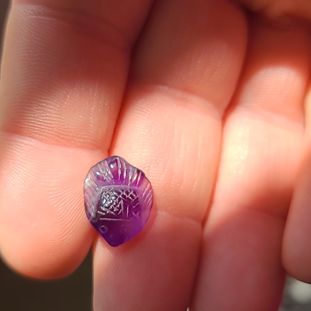 Amethyst Carved Fish